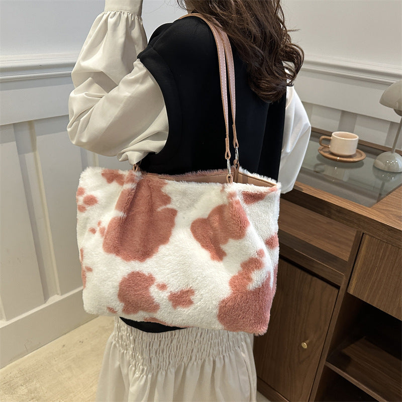 Fashion Casual Plush Small Square Bag