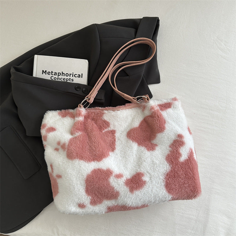 Fashion Casual Plush Small Square Bag