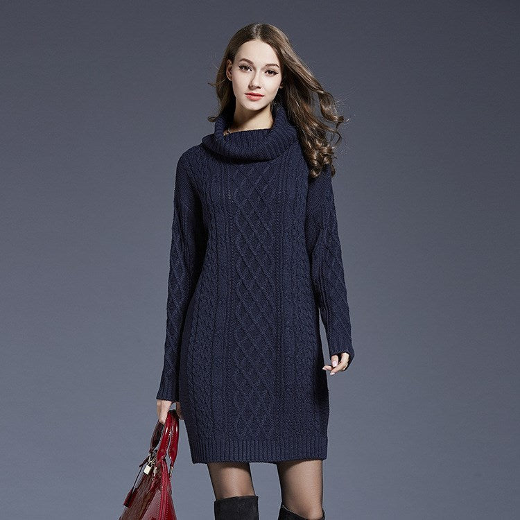 Long sweater dress