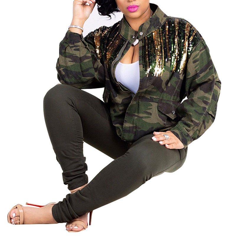 Camouflage Denim Jacket | Trendy and Durable Military-Inspired Style