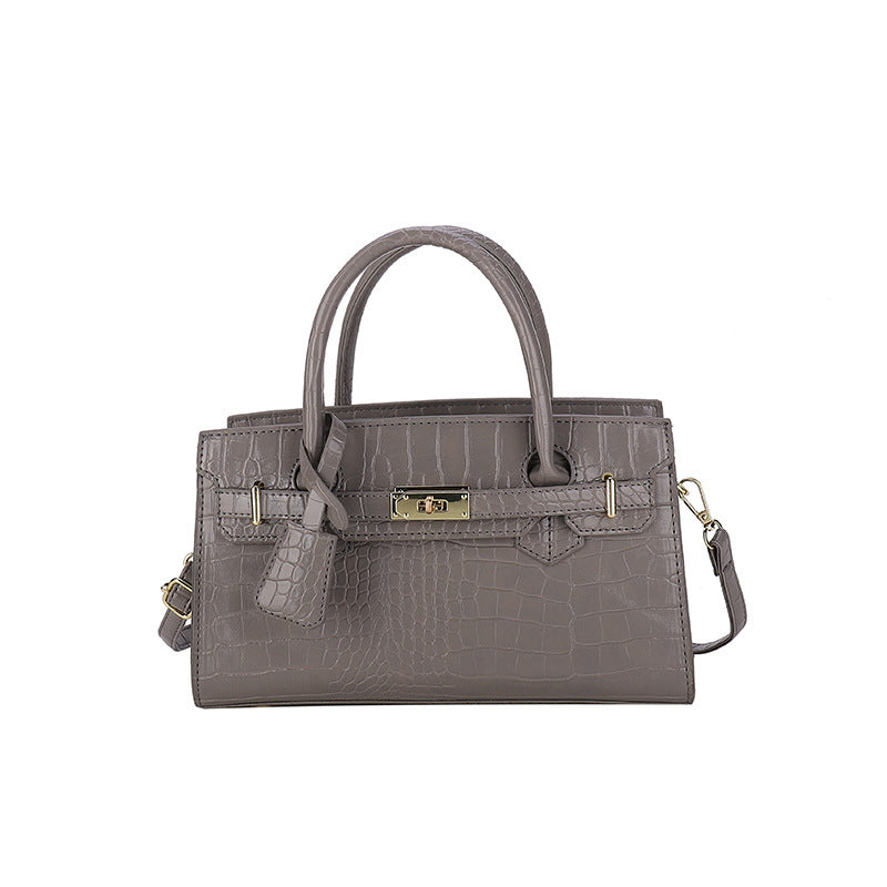 Fashion Crocodile Pattern Kelly Women's Handbag