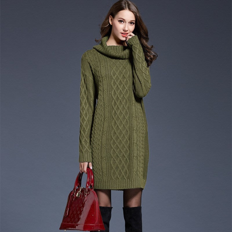 Long sweater dress