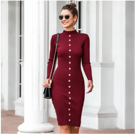 Knitted sweater dress