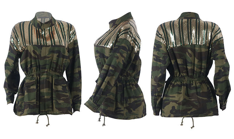 Camouflage Denim Jacket | Trendy and Durable Military-Inspired Style