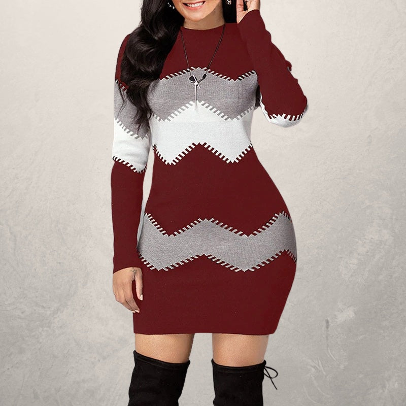 Skintight sweater dress