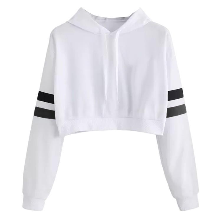 Ladies' Loose Hooded Long Sleeve Sweatshirt