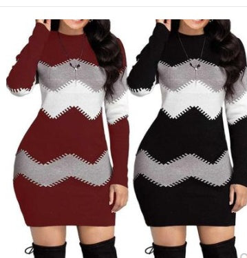 Skintight sweater dress