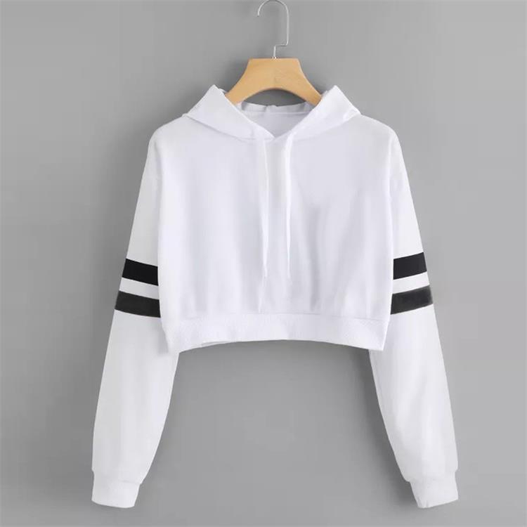 Ladies' Loose Hooded Long Sleeve Sweatshirt