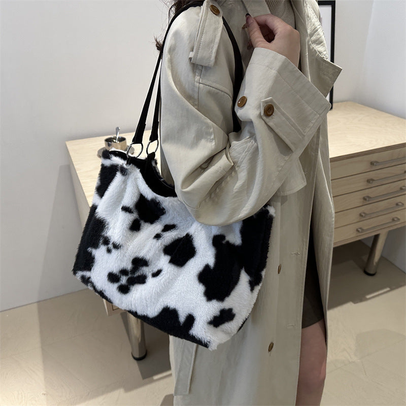 Fashion Casual Plush Small Square Bag