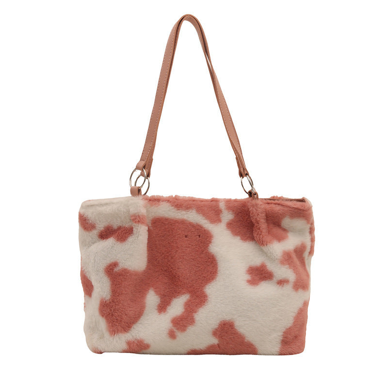 Fashion Casual Plush Small Square Bag