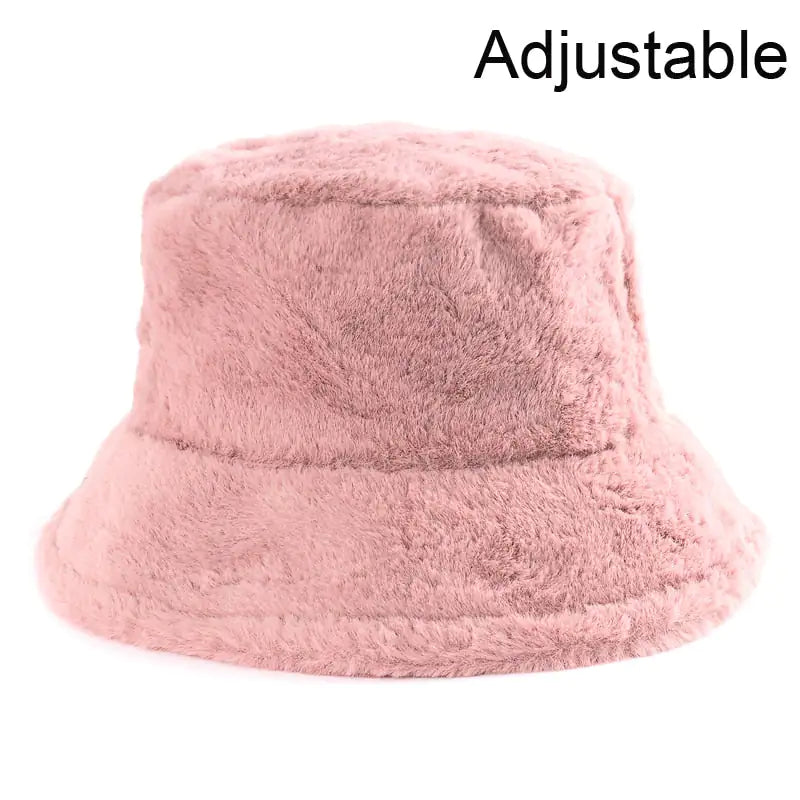 Winter Fluffy Bucket Hats