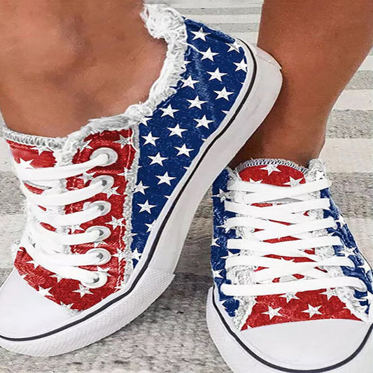 Halloween Thanksgiving Print Casual Canvas Shoes Women