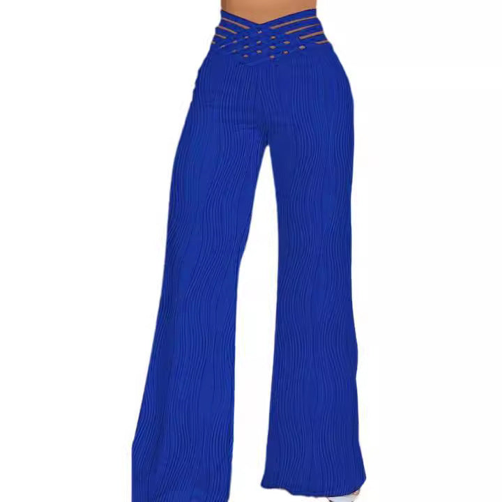 Women's Jacquard Stretch Bootcut Pants – Elegance Meets Comfort