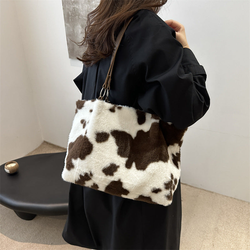 Fashion Casual Plush Small Square Bag