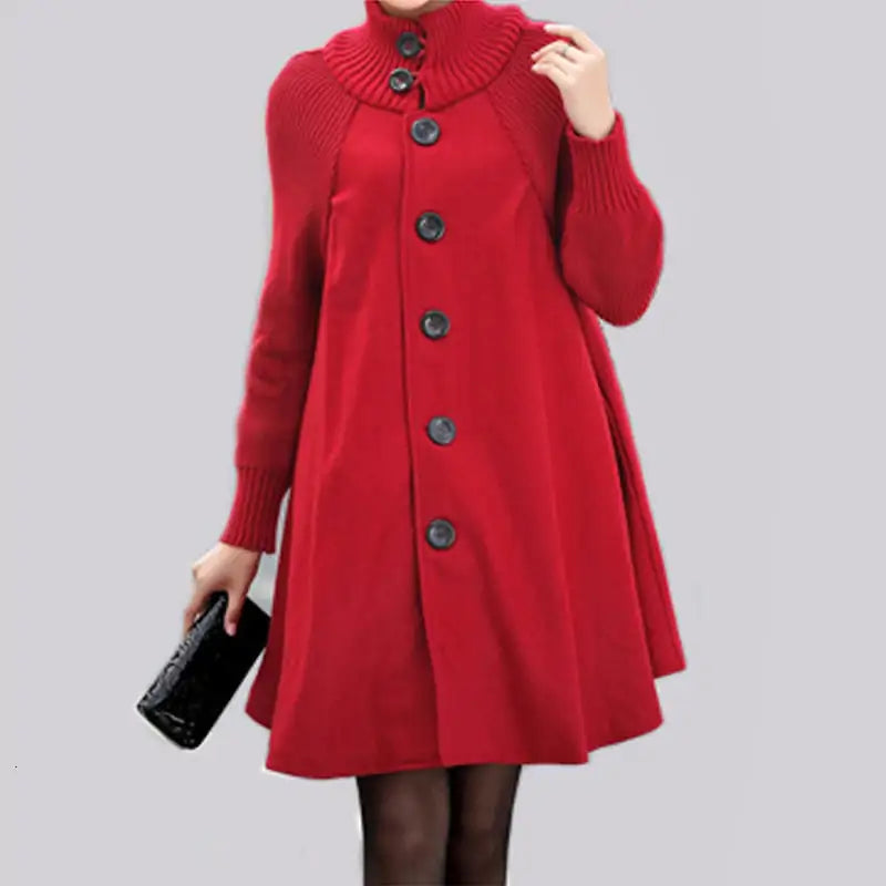 Loose Woolen Coat \Cape