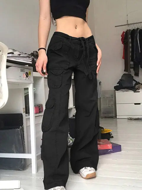 Leg High Waist Baggy Jeans